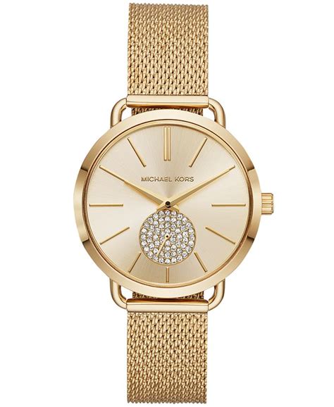 michael kors portia mesh watch|Michael Kors Women's Portia Gold.